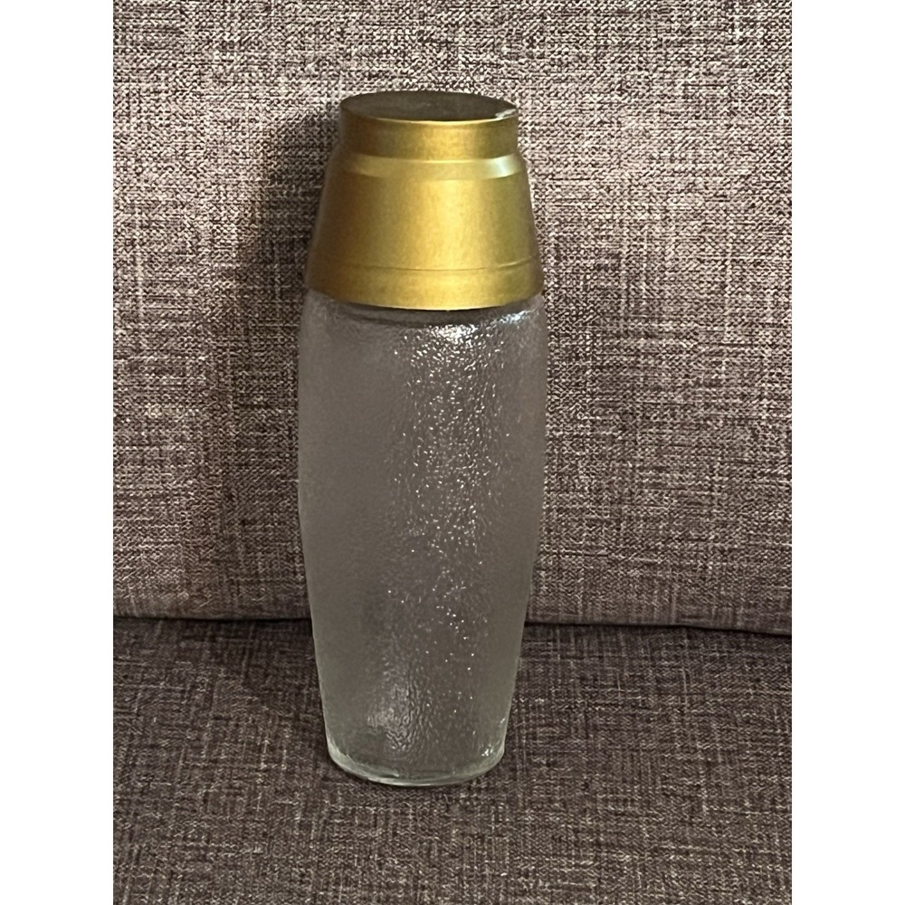 Mid Century Modern Anchor Hocking Cocktail Shaker Glass Vintage 10" Bar